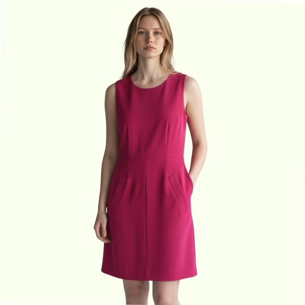 Diane‎ von Furstenberg Carpreena Mini Dress Pink Sleeveless Ponte Knit Size 4